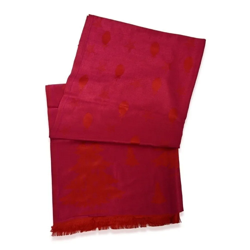 Scarf Raspberry Print